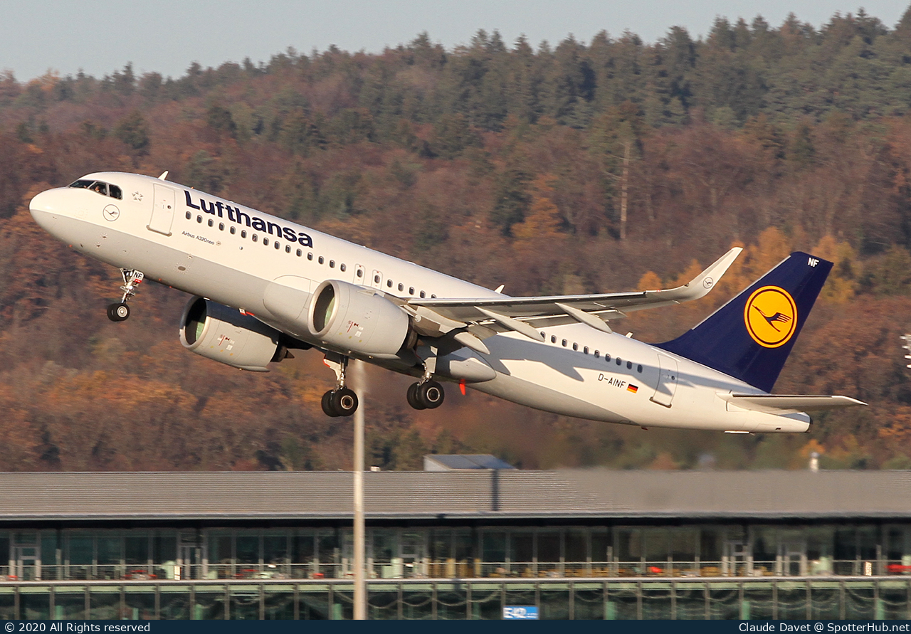 Photo of D-AINF - Airbus A320-271N operated by Lufthansa