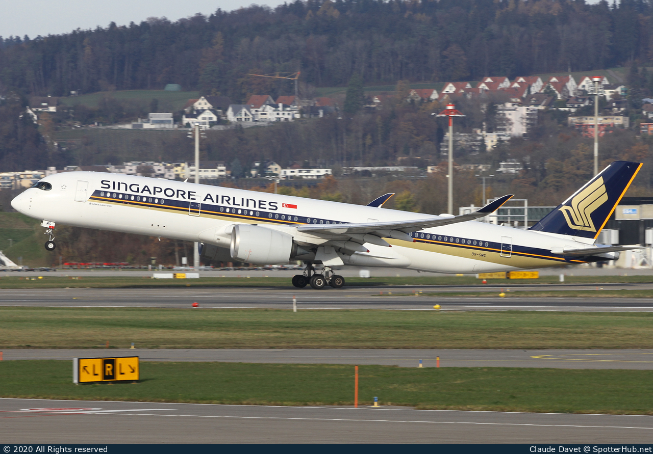 Photo of 9V-SMG - Airbus A350-941 operated by Singapore Airlines