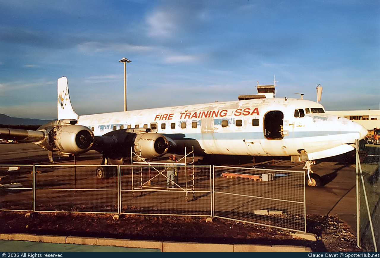 Photo of HB-SSA - Douglas DC-7C Seven Seas operated by Geneva Airport