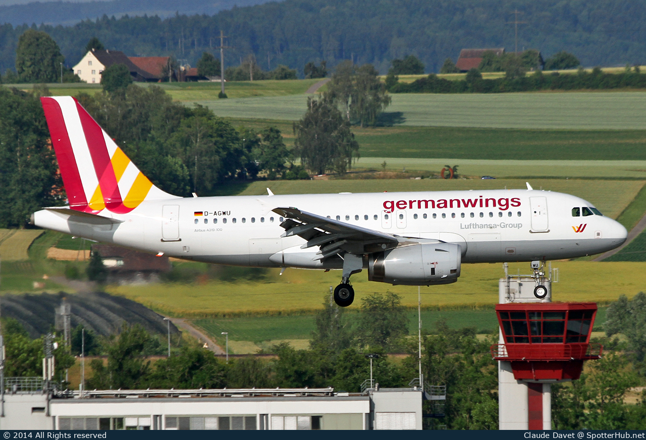 Photo of D-AGWU - Airbus A319-132 operated by Germanwings