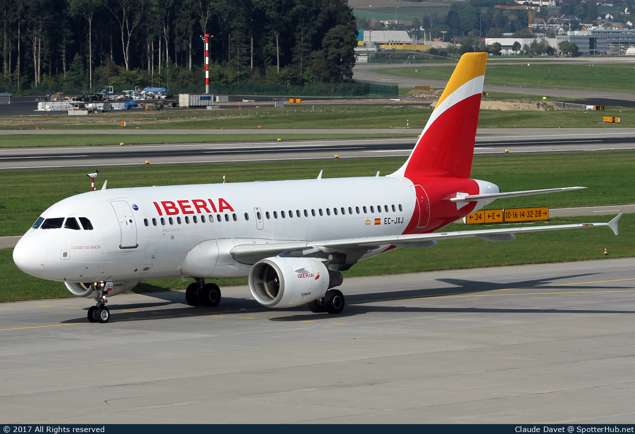 Photo of EC-JXJ - Airbus A319-111 operated by Iberia