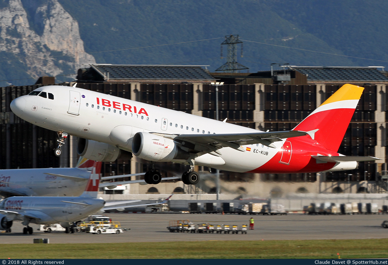 Photo of EC-KUB - Airbus A319-111 operated by Iberia