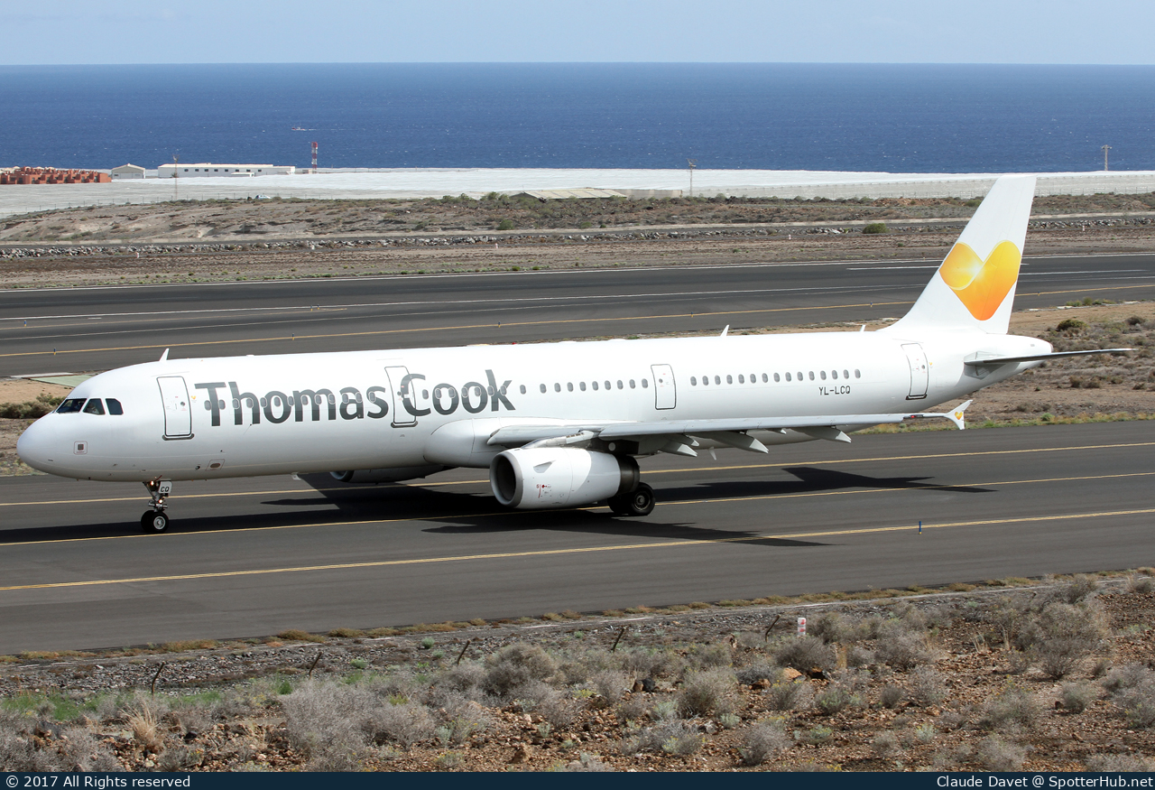 Photo of YL-LCQ - Airbus A321-231 operated by Thomas Cook Airlines (opb SmartLynx Airlines)
