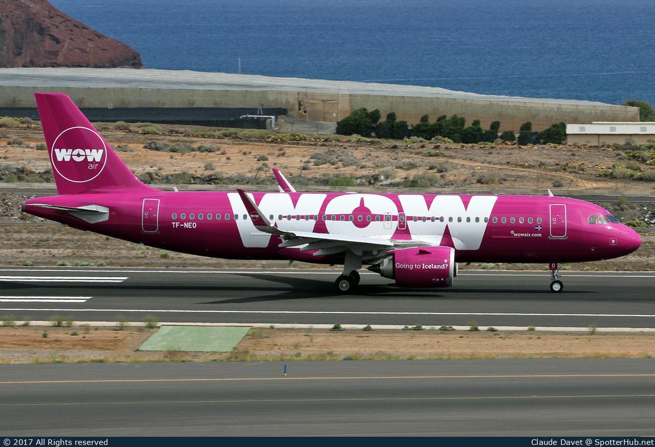 Photo of TF-NEO - Airbus A320-251N operated by WOW air