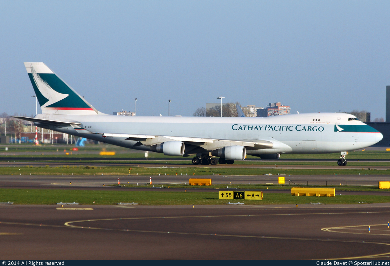 Photo of B-LIB - Boeing 747-467F(ER) operated by Cathay Pacific Cargo