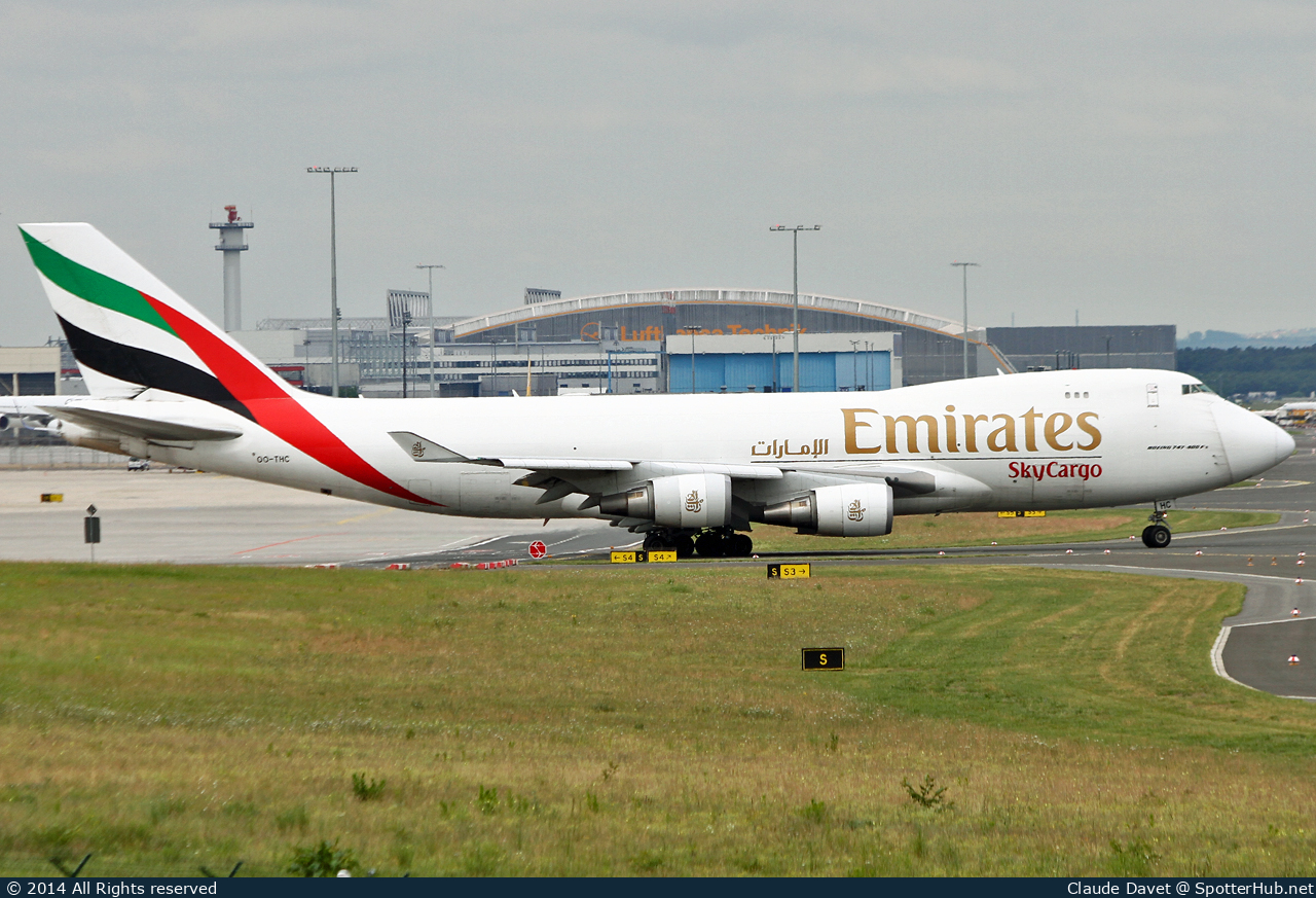 Photo of OO-THC - Boeing 747-4HAF(ER) operated by Emirates SkyCargo (opb TNT Airways)
