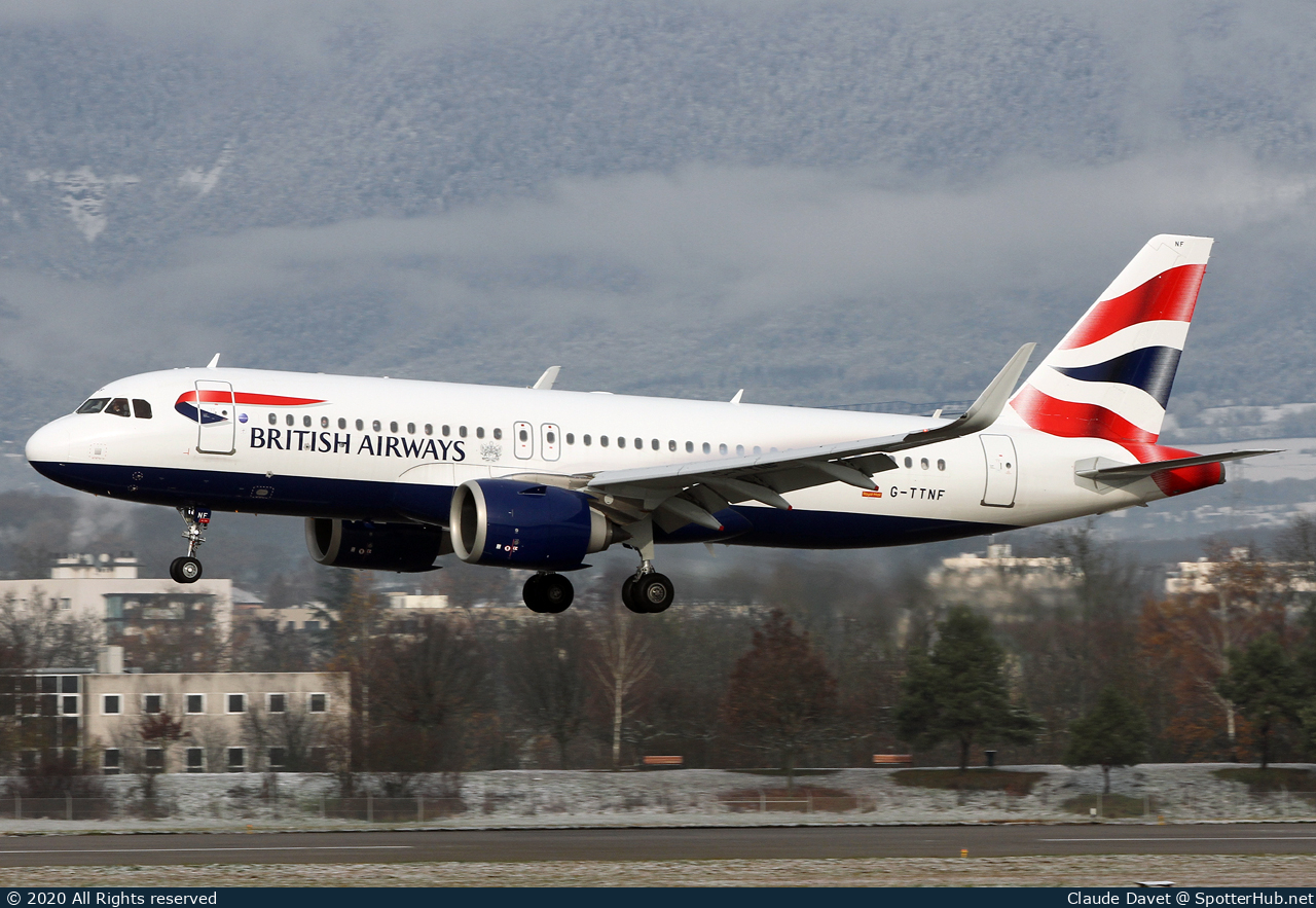 Photo of G-TTNF - Airbus A320-251N operated by British Airways