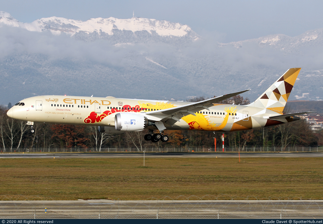Photo of A6-BLF - Boeing 787-9 Dreamliner operated by Etihad Airways