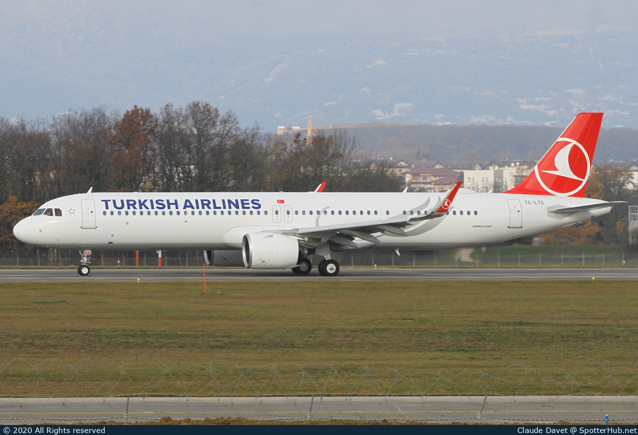 Photo of TC-LTC - Airbus A321-271NX operated by Turkish Airlines
