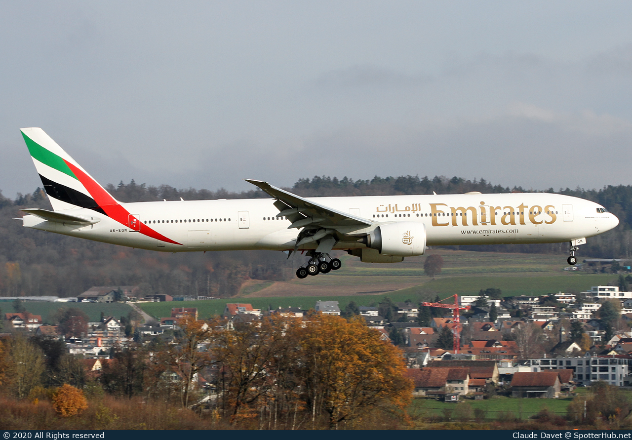 Photo of A6-EQM - Boeing 777-31H(ER) operated by Emirates