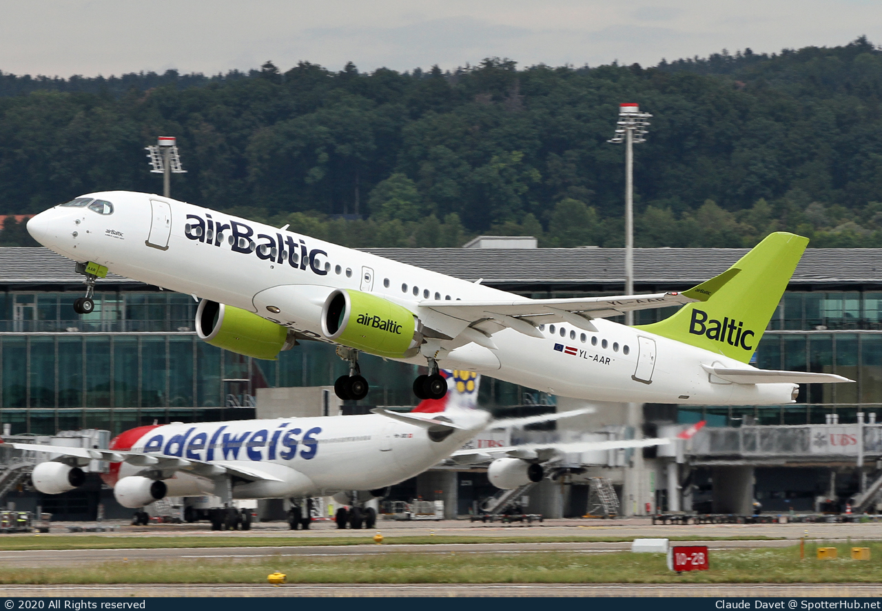 Photo of YL-AAR - Airbus A220-300 operated by airBaltic