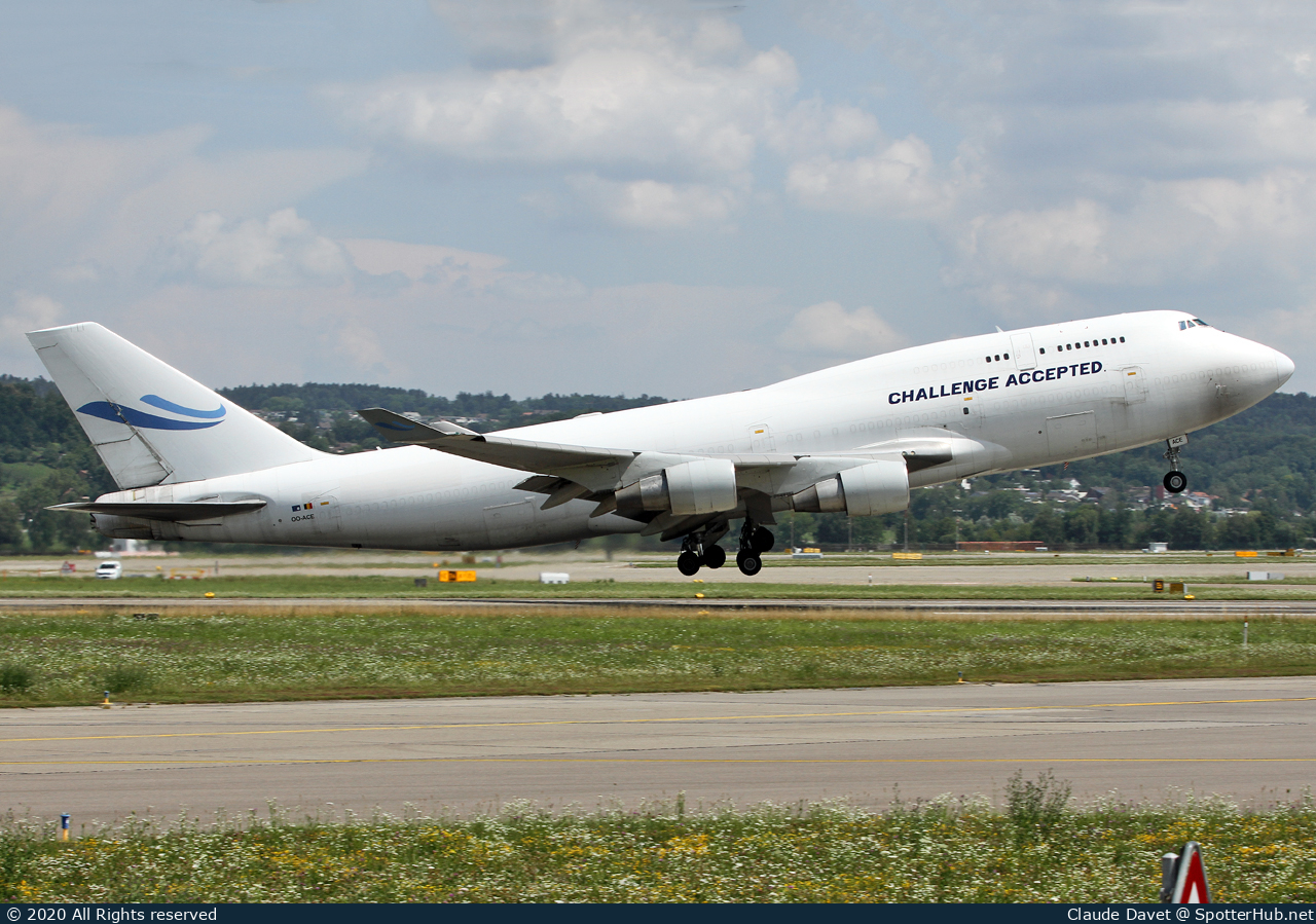 Photo of OO-ACE - Boeing 747-412(BCF) operated by Challenge Airlines BE