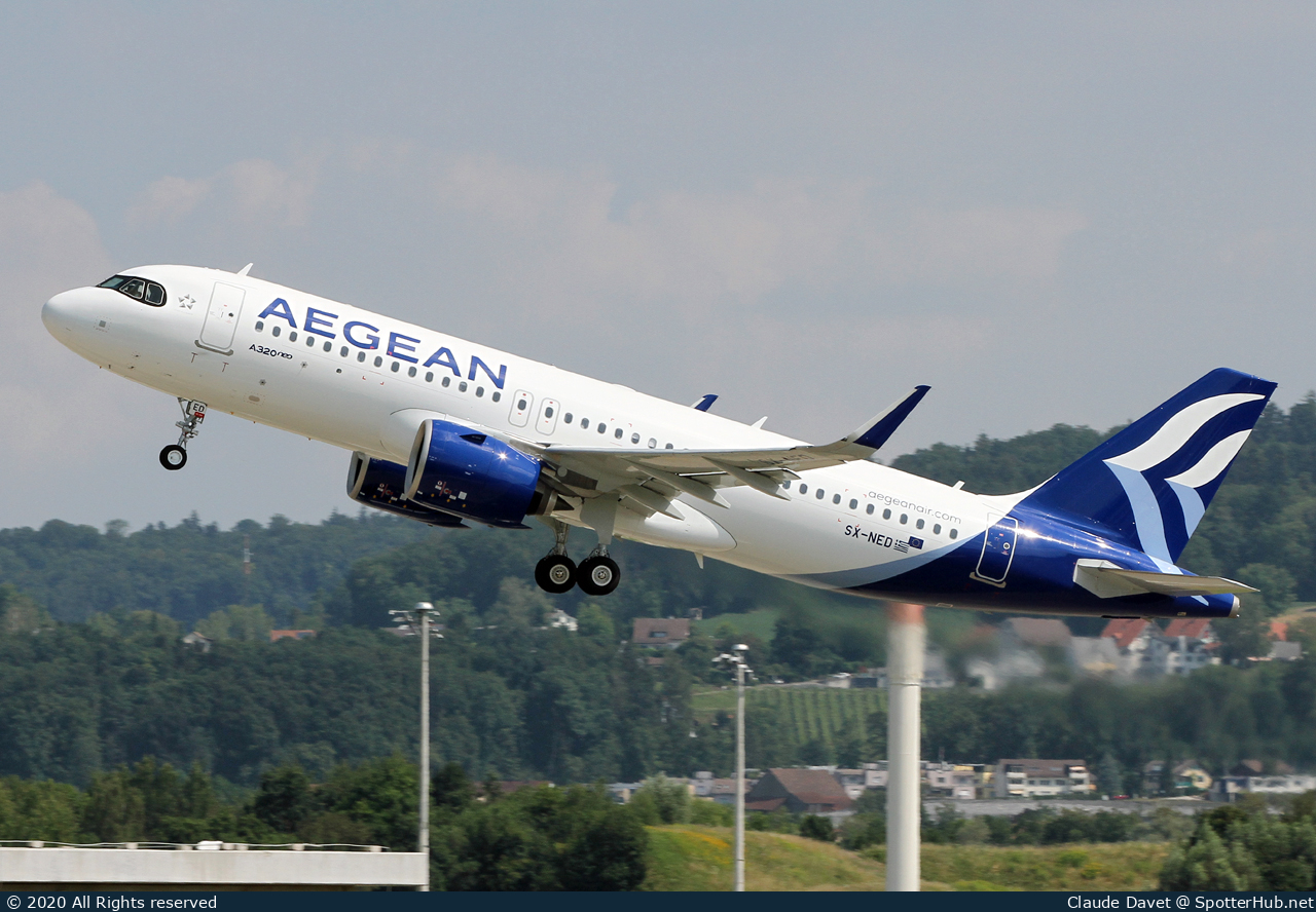 Photo of SX-NED - Airbus A320-271N operated by Aegean Airlines