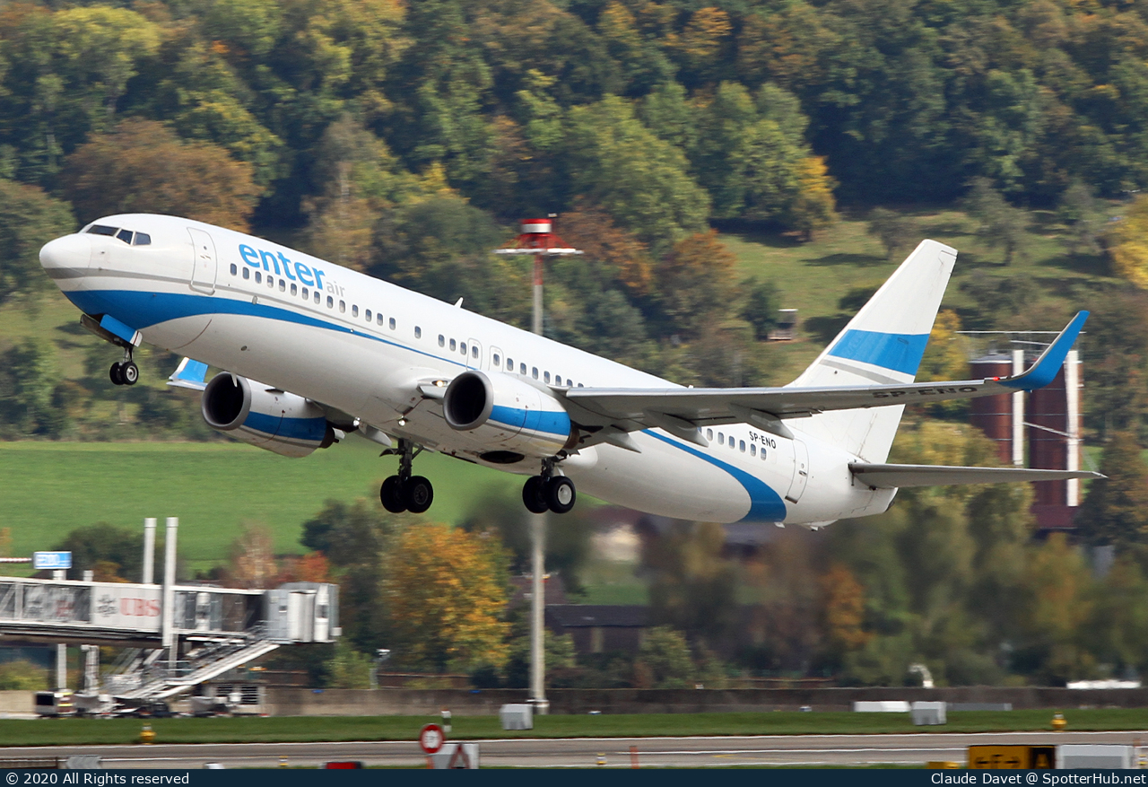 Photo of SP-ENO - Boeing 737-8AS operated by Enter Air
