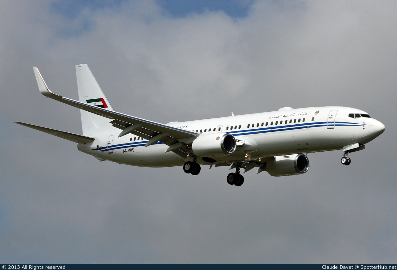 Photo of A6-MRS - Boeing 737-8E0(BBJ2) operated by Dubai Royal Air Wing