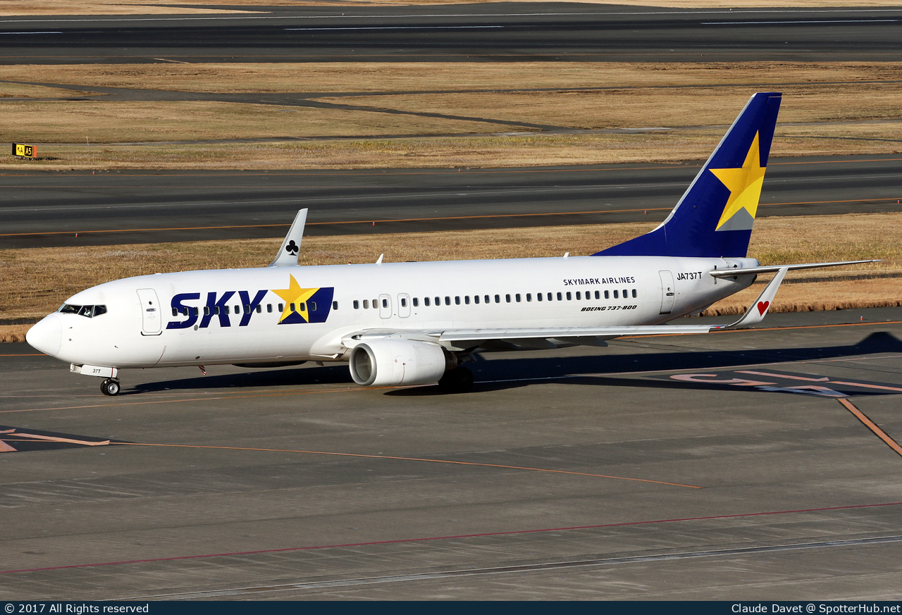 Photo of JA737T - Boeing 737-8Q8 operated by Skymark Airlines
