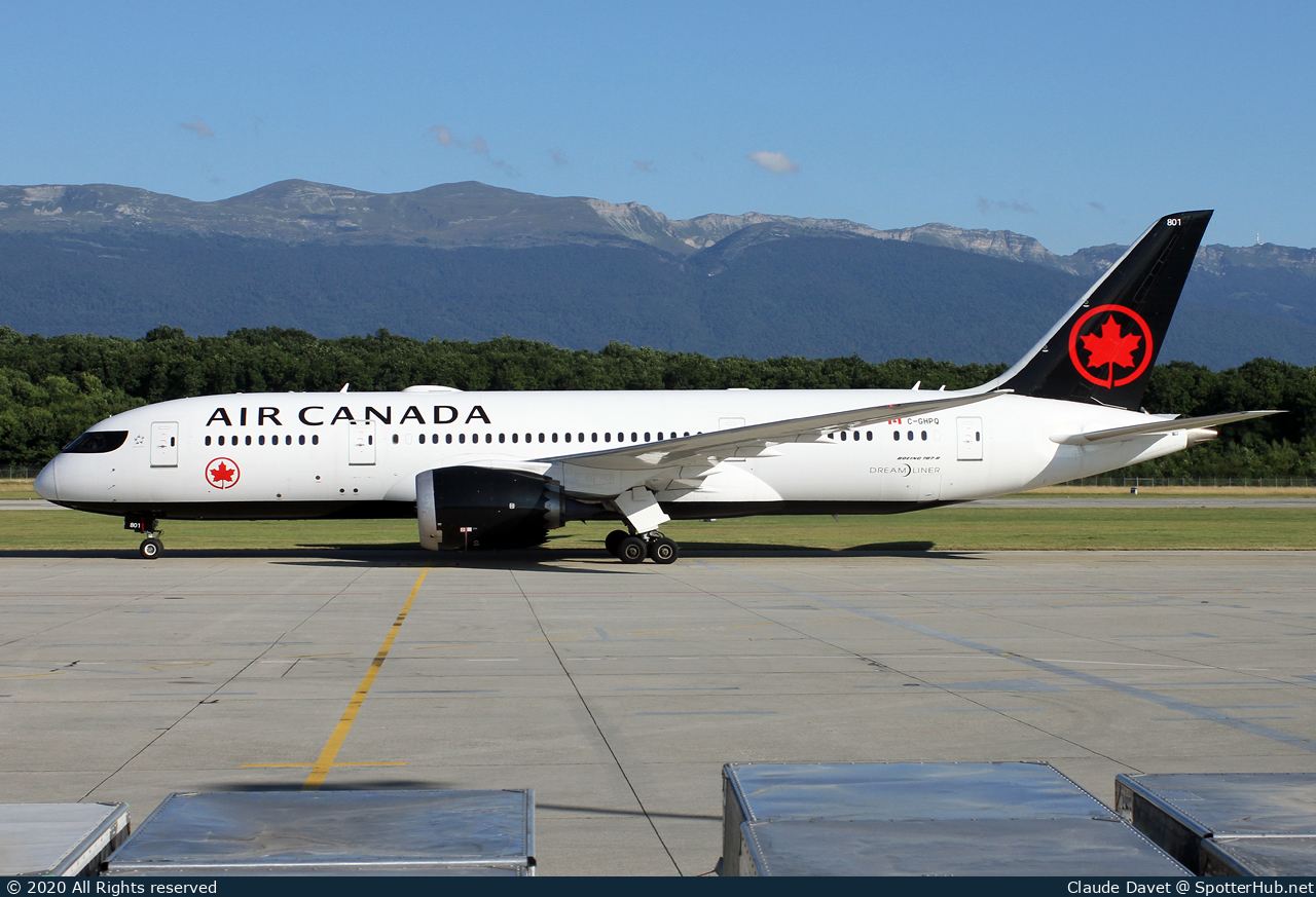 Photo of C-GHPQ - Boeing 787-8 Dreamliner operated by Air Canada