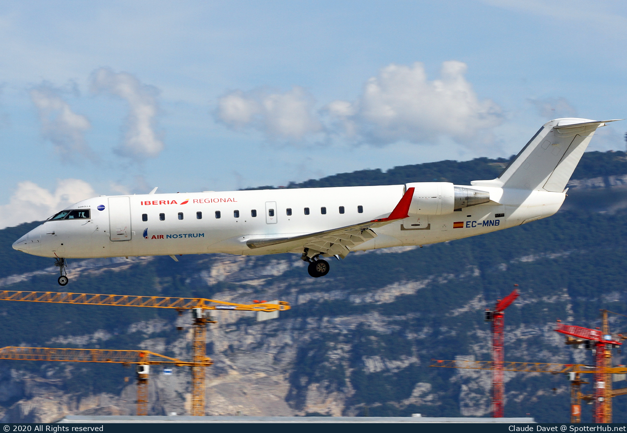 Photo of EC-MNB - Bombardier CRJ-200ER operated by Iberia Regional (opb Air Nostrum)