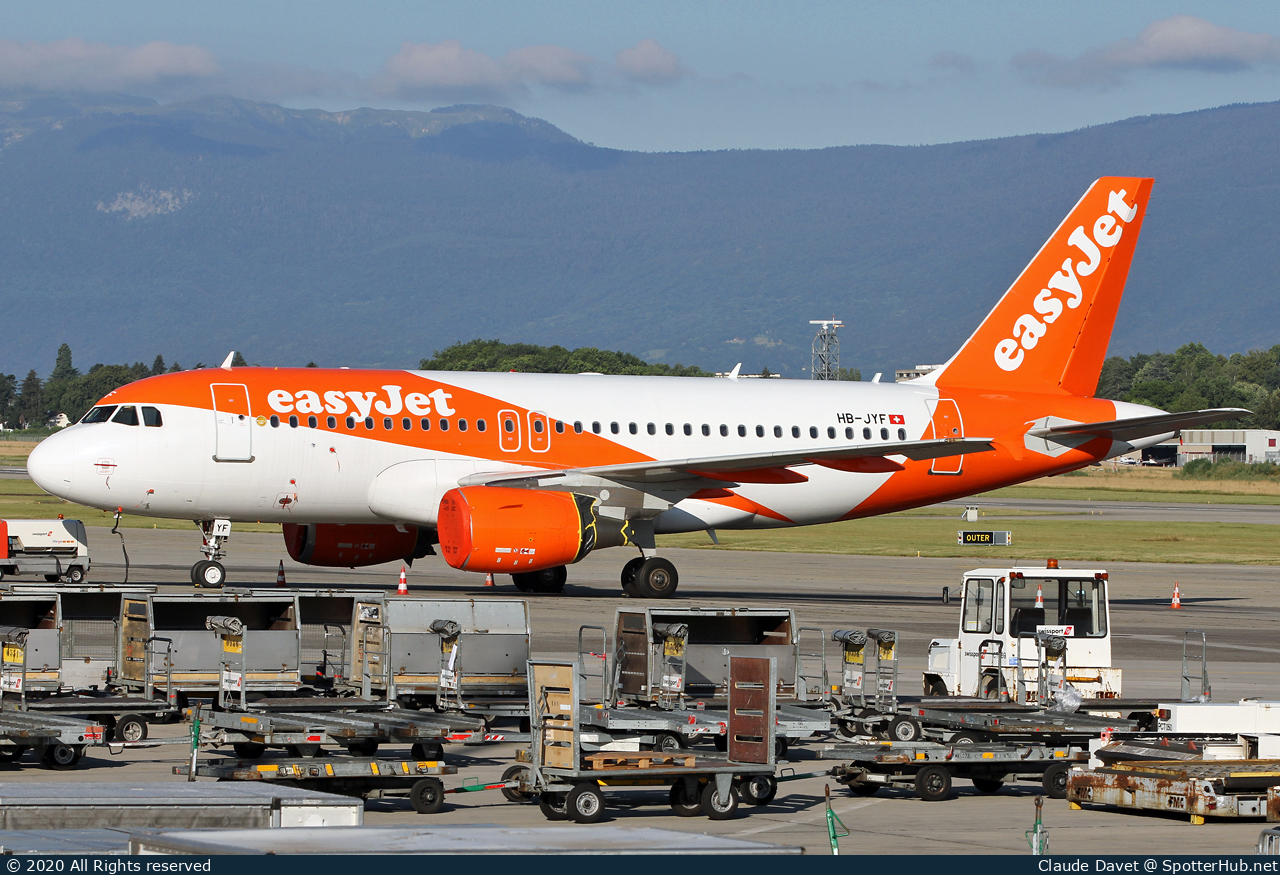 Photo of HB-JYF - Airbus A319-111 operated by easyJet Switzerland