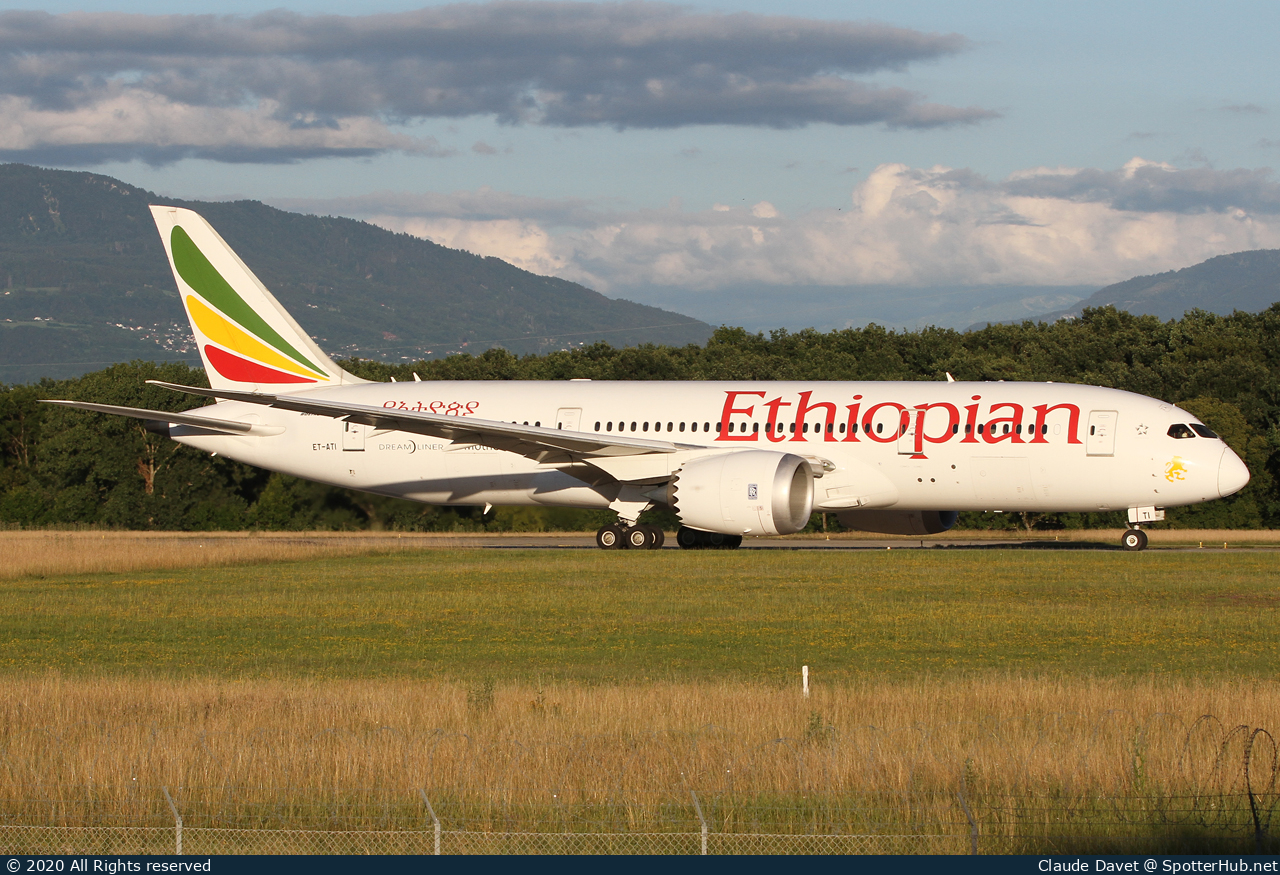 Photo of ET-ATI - Boeing 787-8 Dreamliner operated by Ethiopian Airlines