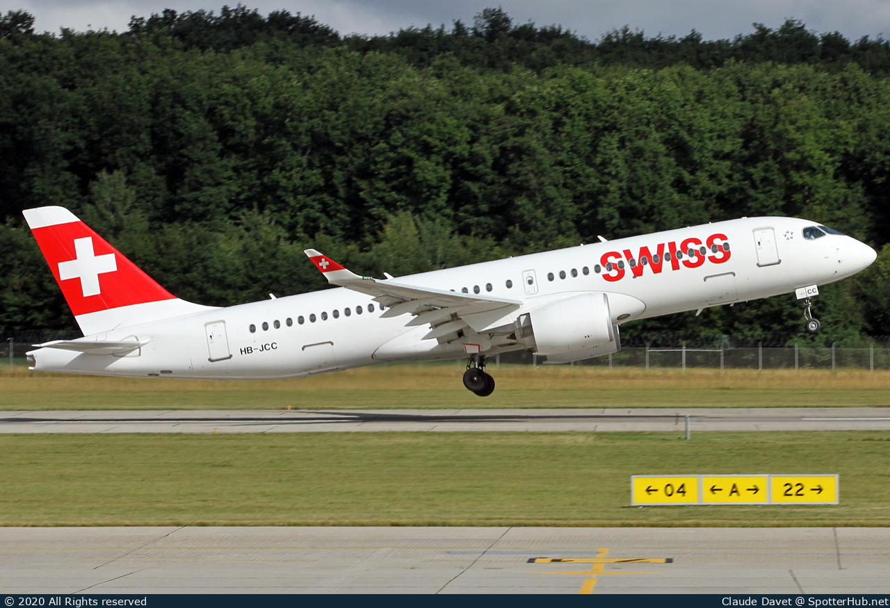 Photo of HB-JCC - Airbus A220-300 operated by Swiss International Air Lines