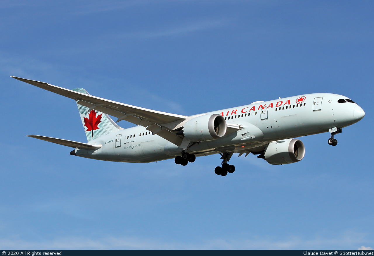 Photo of C-GHPX - Boeing 787-8 Dreamliner operated by Air Canada