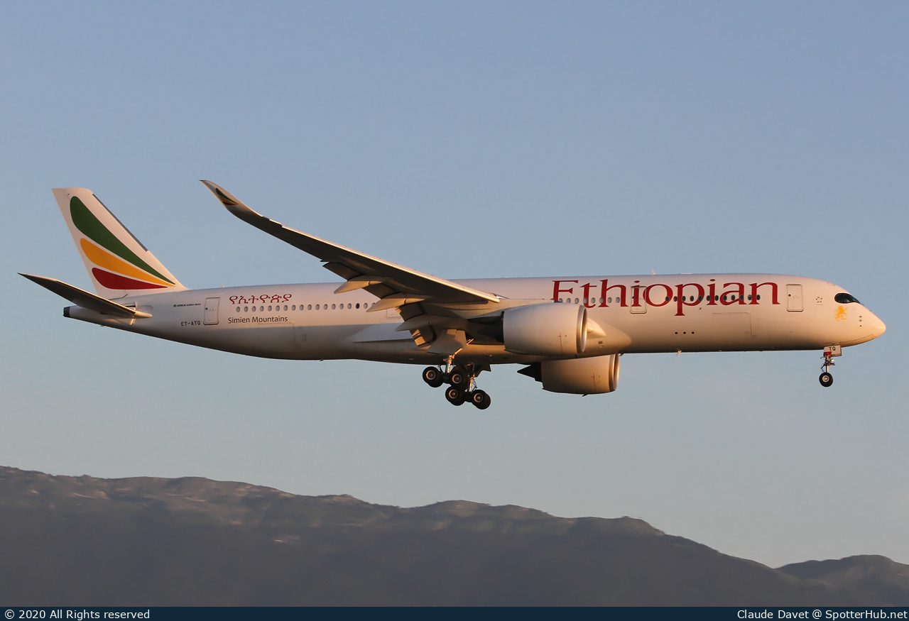 Photo of ET-ATQ - Airbus A350-941 operated by Ethiopian Airlines