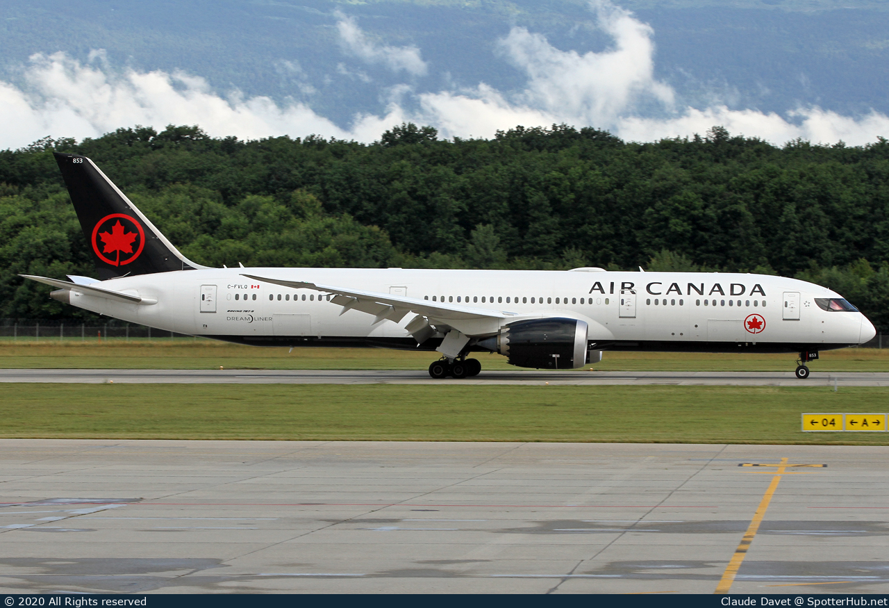Photo of C-FVLQ - Boeing 787-9 Dreamliner operated by Air Canada
