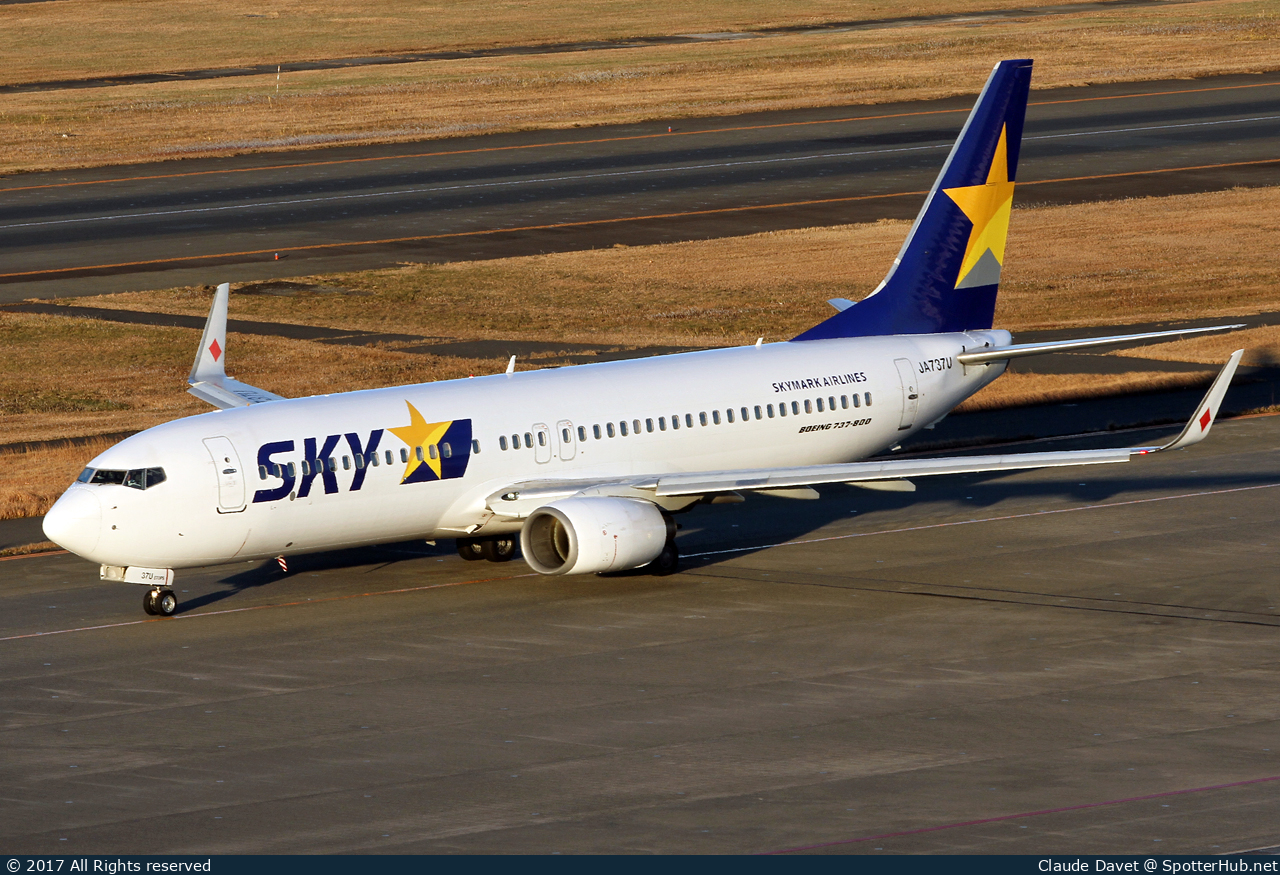 Photo of JA737U - Boeing 737-8FZ operated by Skymark Airlines