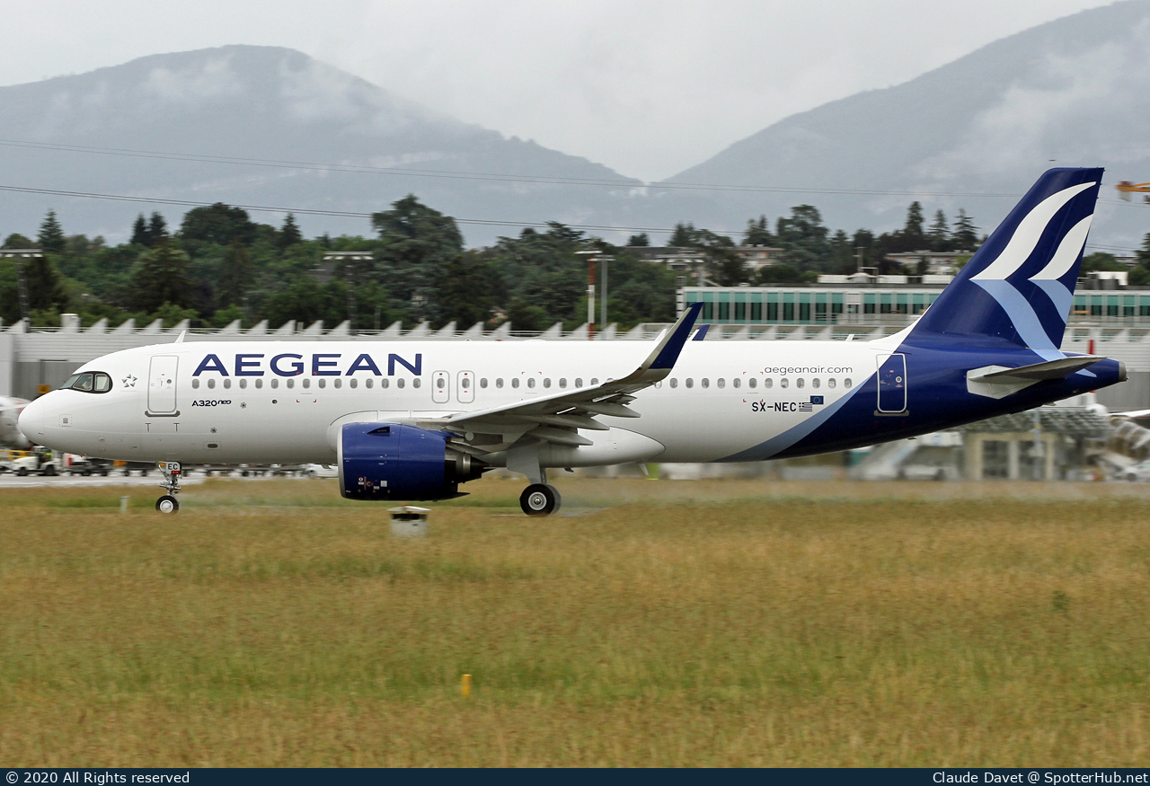 Photo of SX-NEC - Airbus A320-271N operated by Aegean Airlines