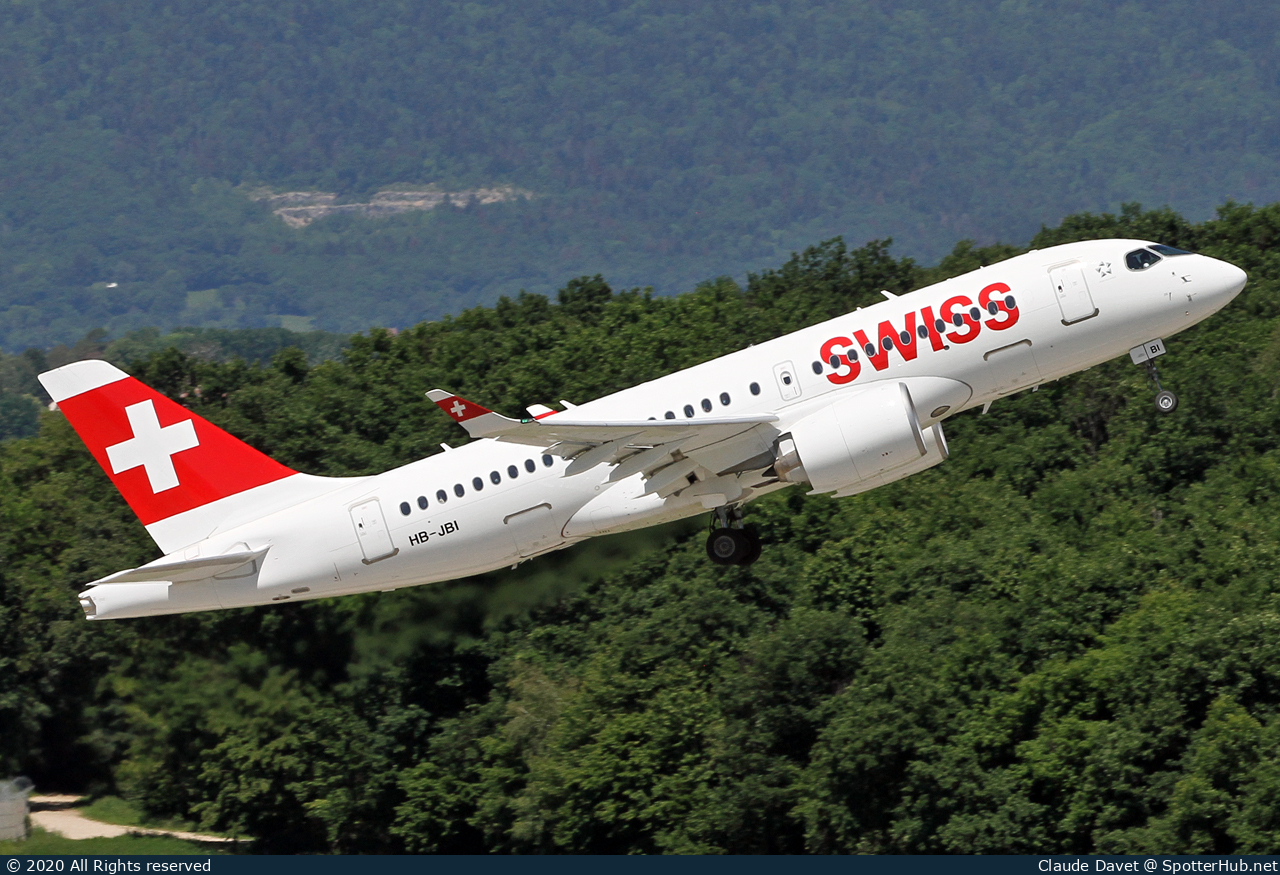 Photo of HB-JBI - Airbus A220-100 operated by Swiss International Air Lines