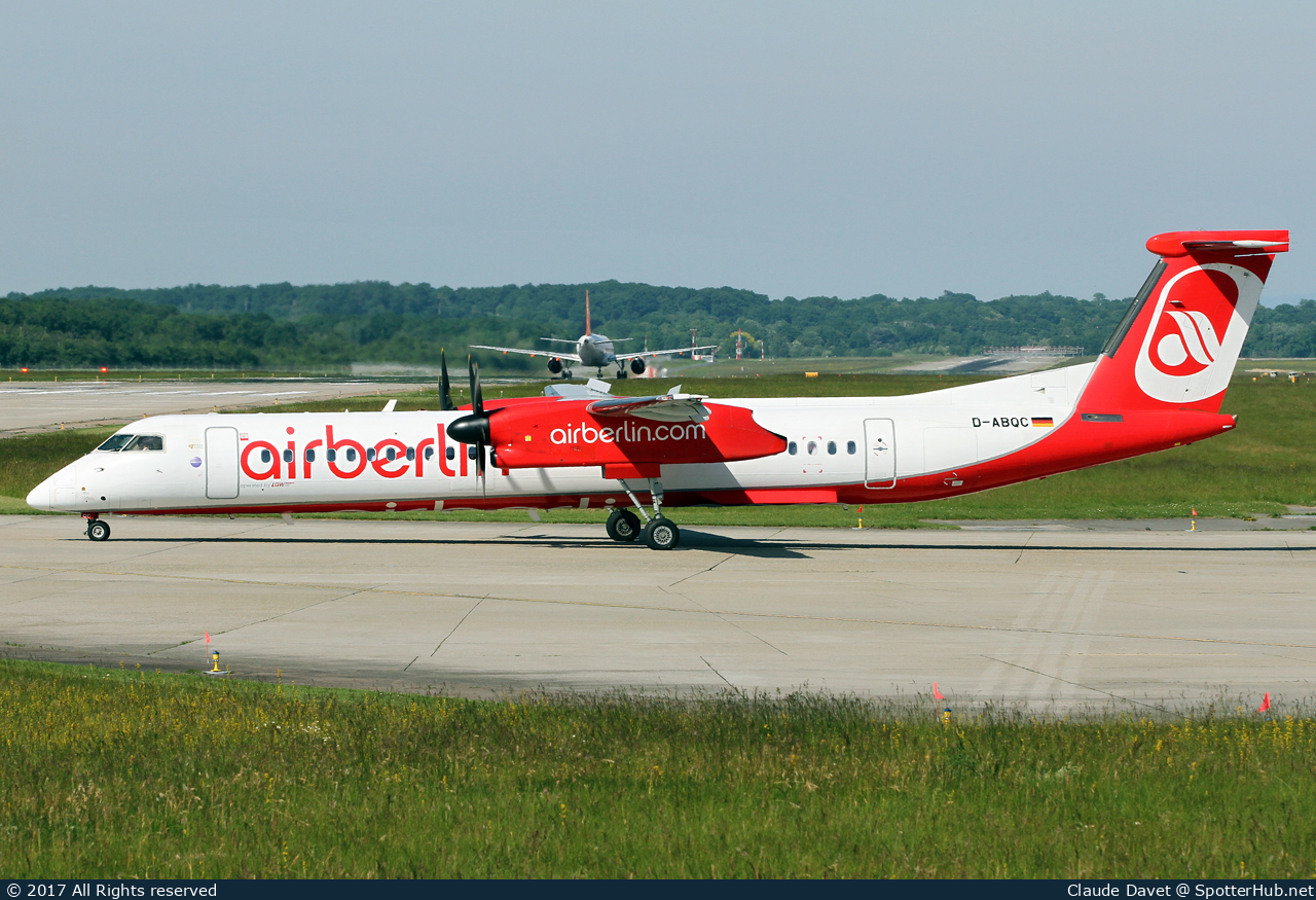 Photo of D-ABQC - Bombardier DHC-8-402 Dash 8 Q400 operated by Air Berlin (opb LGW Luftfahrtgesellschaft Walter)
