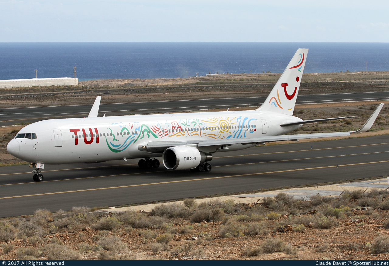 Photo of HB-JJF - Boeing 767-316(ER) operated by TUI Airlines Nederland (opb PrivatAir)
