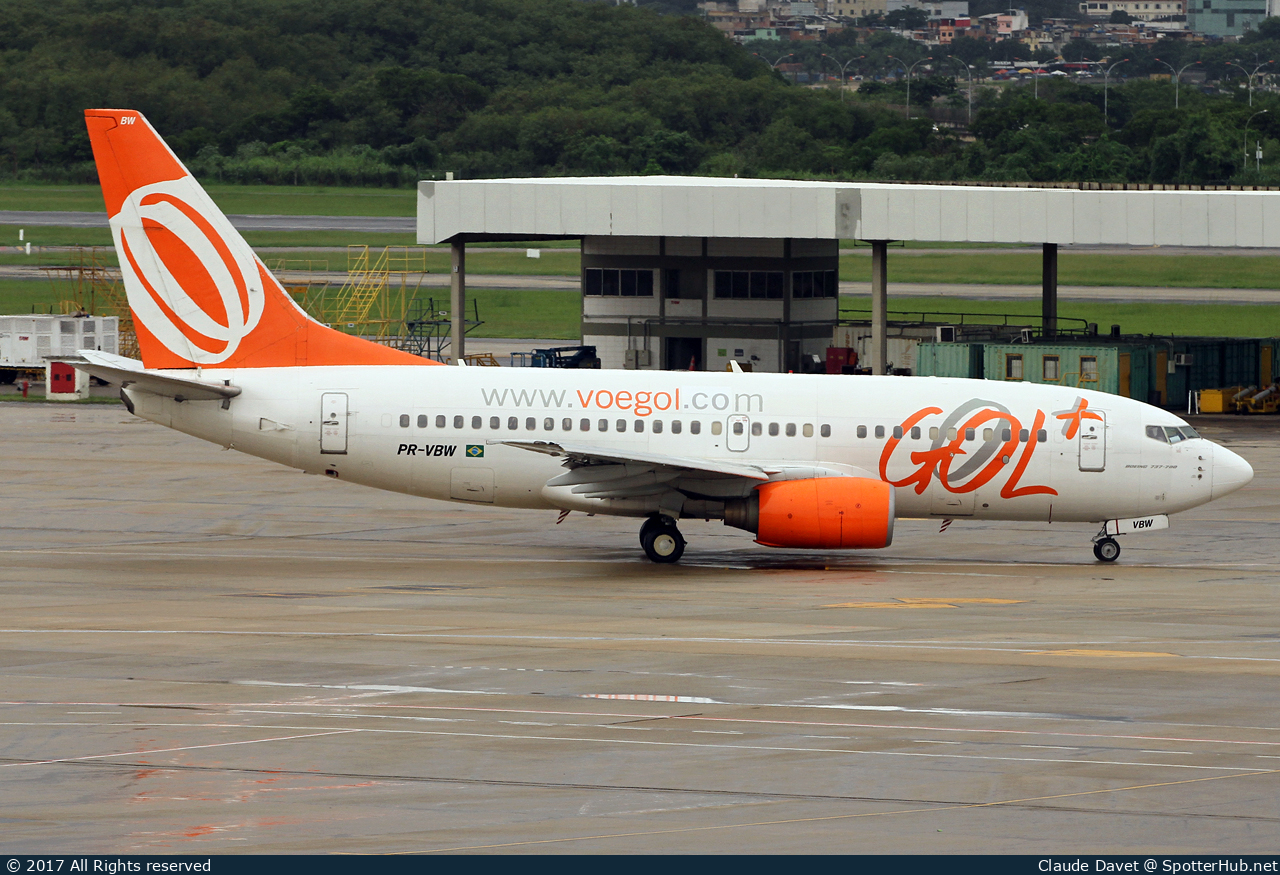 Photo of PR-VBW - Boeing 737-7BX operated by GOL Linhas Aéreas