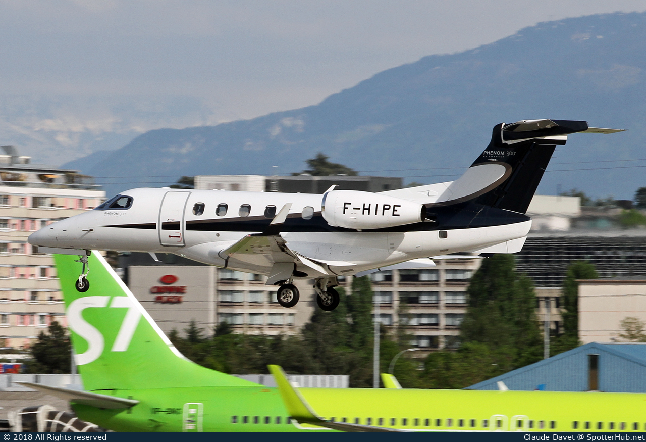 Photo of F-HIPE - Embraer Phenom 300 operated by Pan Européenne Air Service