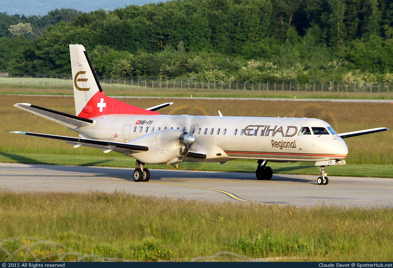 Photo of HB-IYI - Saab 2000 operated by Etihad Regional (opb Darwin Airline)