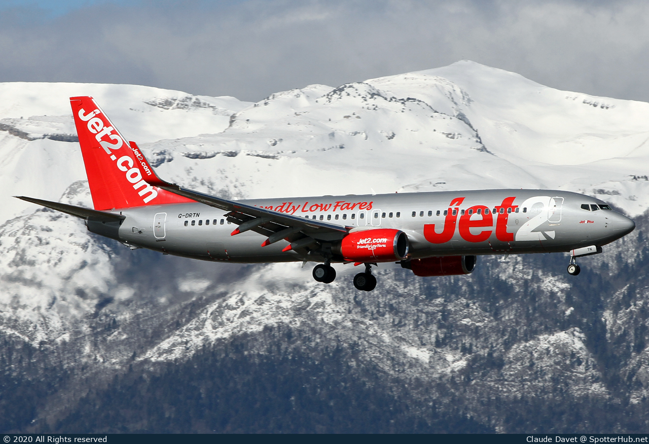 Photo of G-DRTN - Boeing 737-86N operated by Jet2