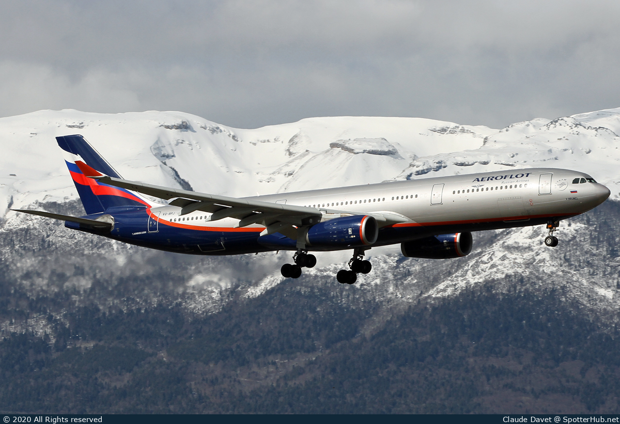 Photo of VQ-BPJ - Airbus A330-343 operated by Aeroflot