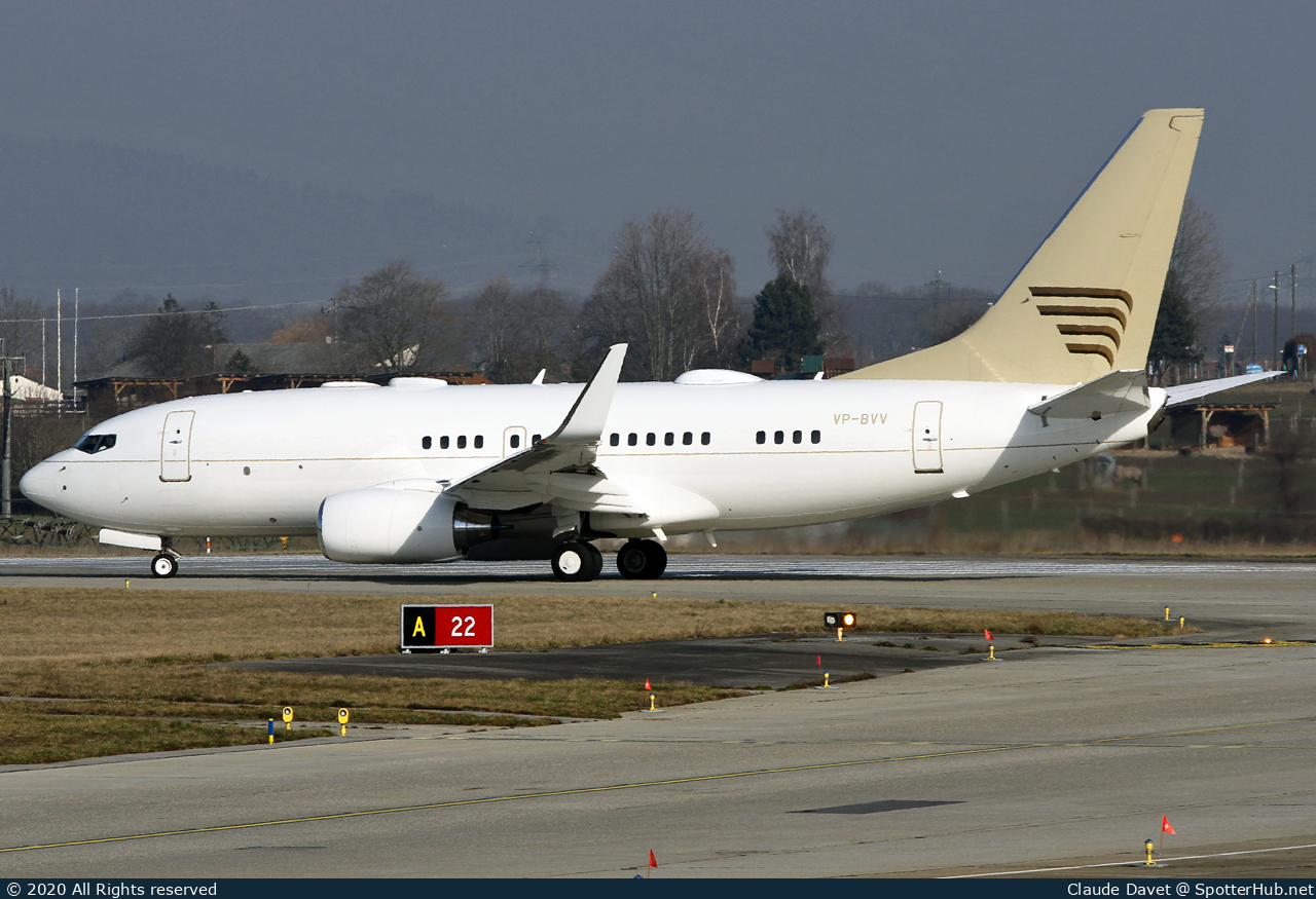 Photo of VP-BVV - Boeing 737-73U(BBJ) operated by GainJet Ireland