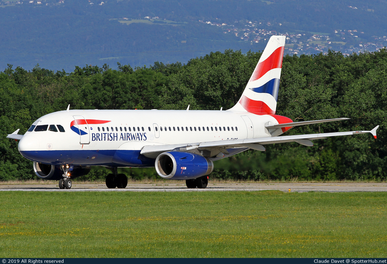 Photo of G-EUPE - Airbus A319-131 operated by British Airways