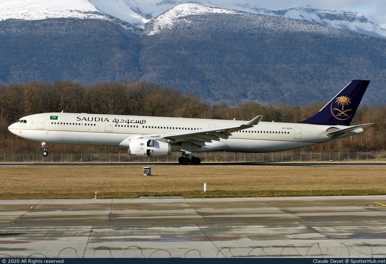 Photo of HZ-AQ25 - Airbus A330-343 operated by Saudia
