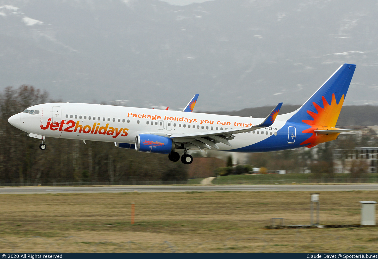 Photo of G-JZHM - Boeing 737-8MG operated by Jet2