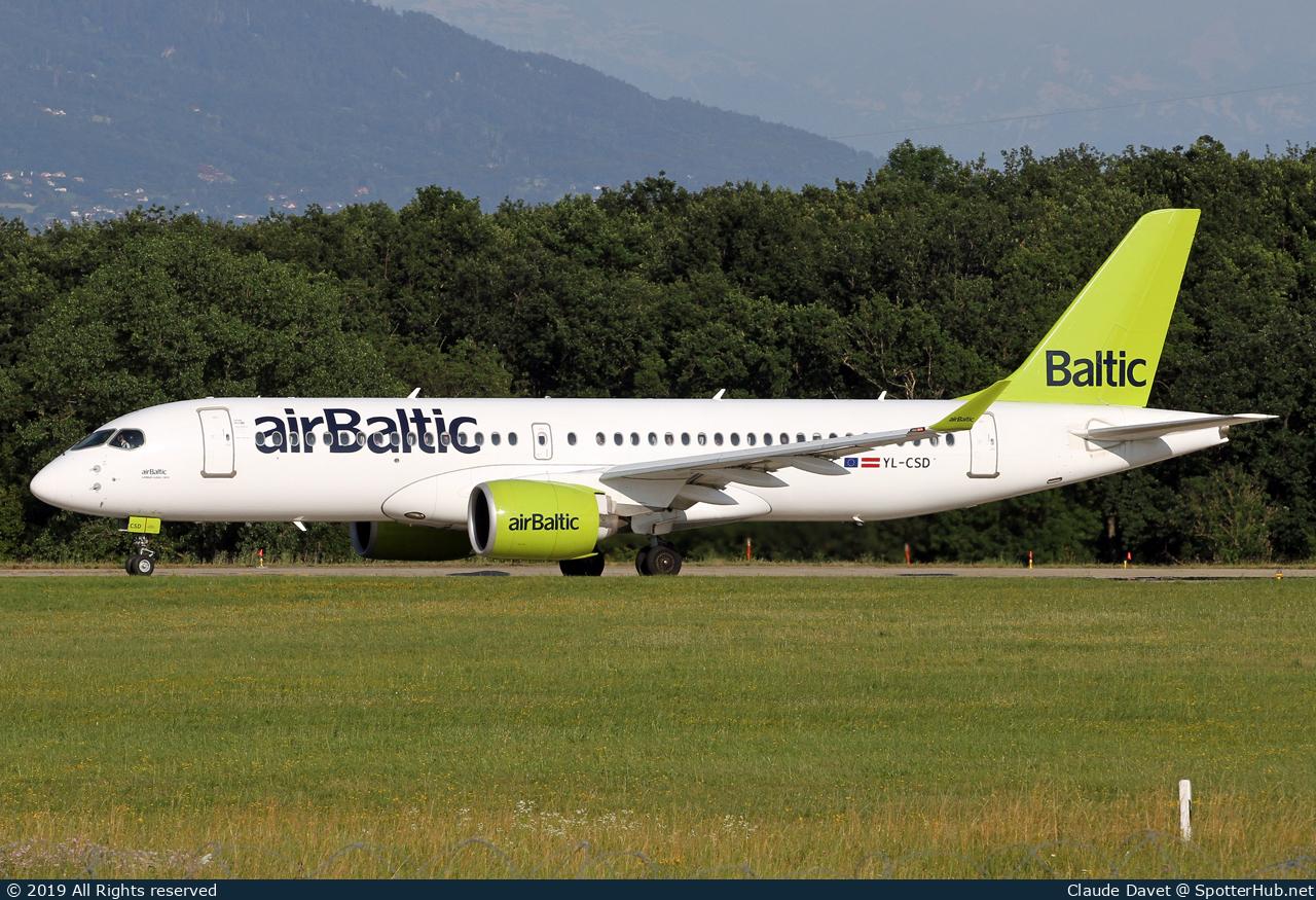 Photo of YL-CSD - Airbus A220-300 operated by airBaltic