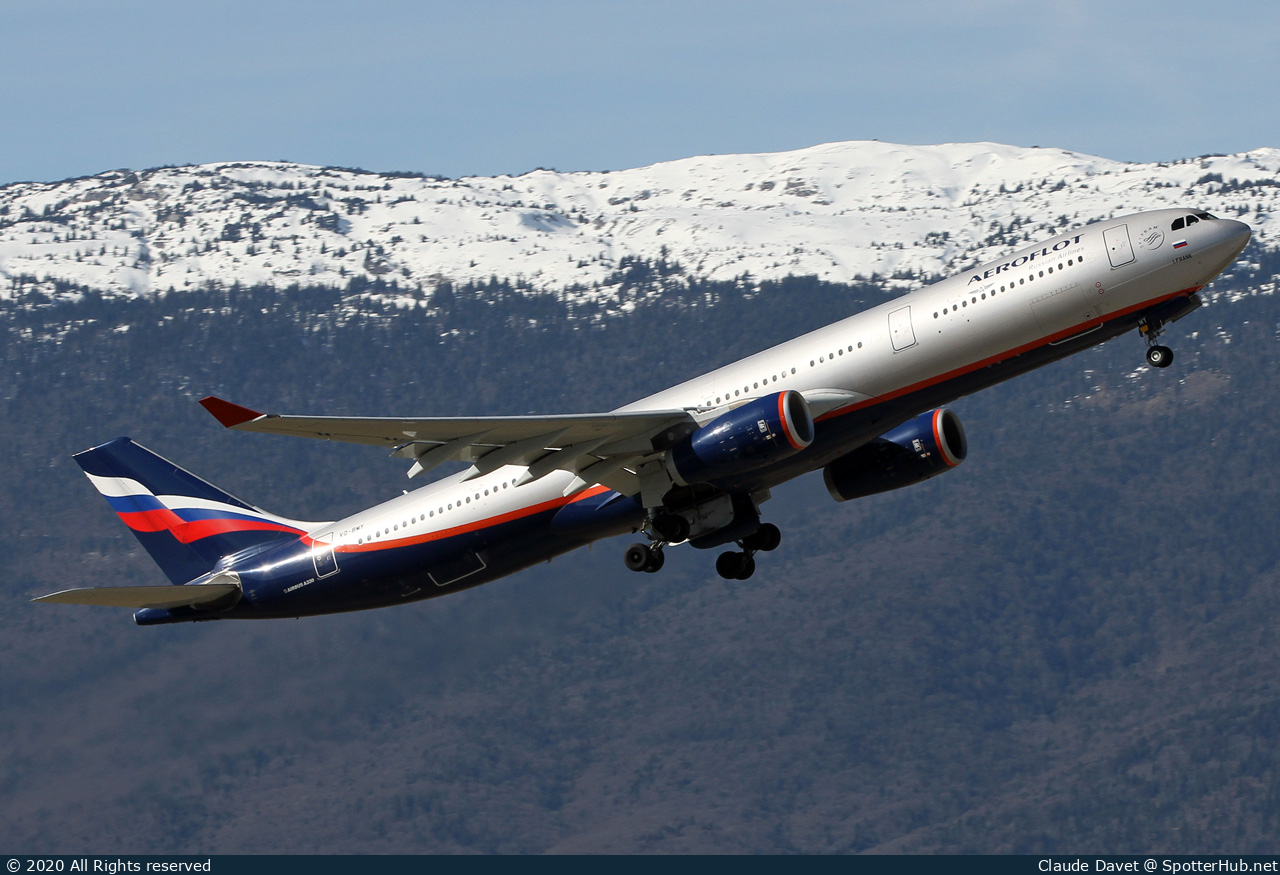 Photo of VQ-BMY - Airbus A330-343 operated by Aeroflot