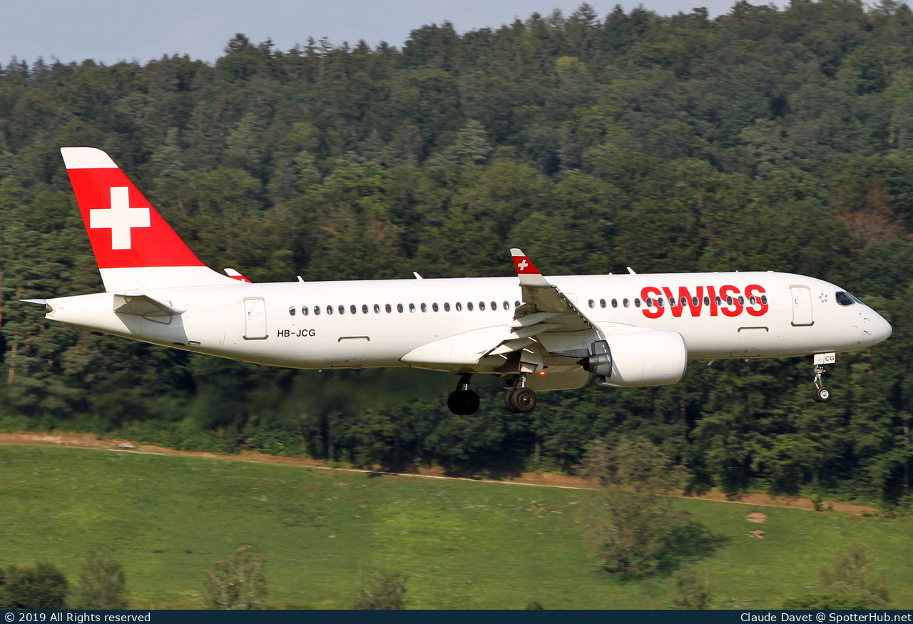 Photo of HB-JCG - Airbus A220-300 operated by Swiss International Air Lines