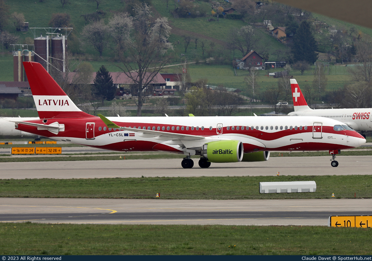 Photo of YL-CSL - Airbus A220-300 operated by airBaltic