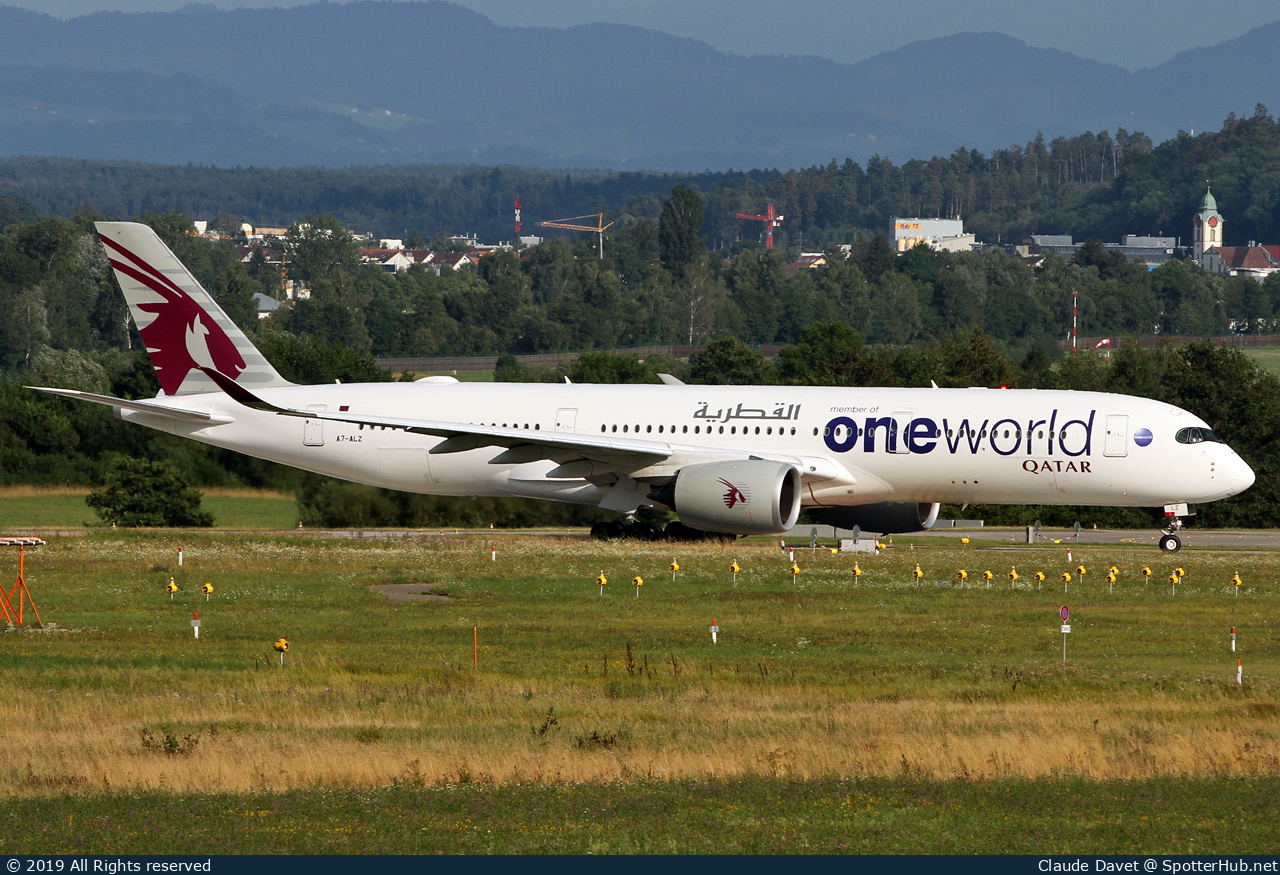Photo of A7-ALZ - Airbus A350-941 operated by Qatar Airways