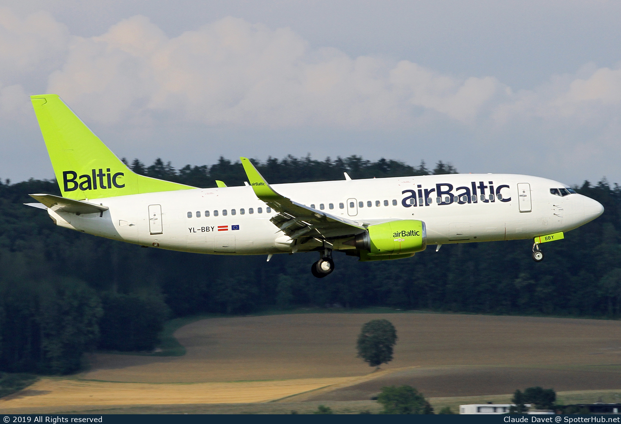 Photo of YL-BBY - Boeing 737-36Q operated by airBaltic