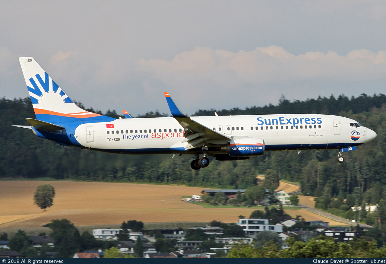 Photo of TC-SOR - Boeing 737-8AS operated by SunExpress
