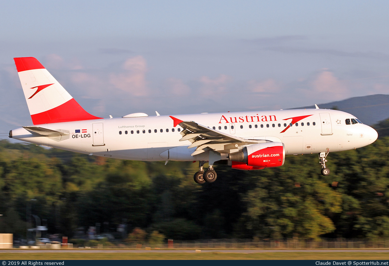 Photo of OE-LDG - Airbus A319-112 operated by Austrian Airlines
